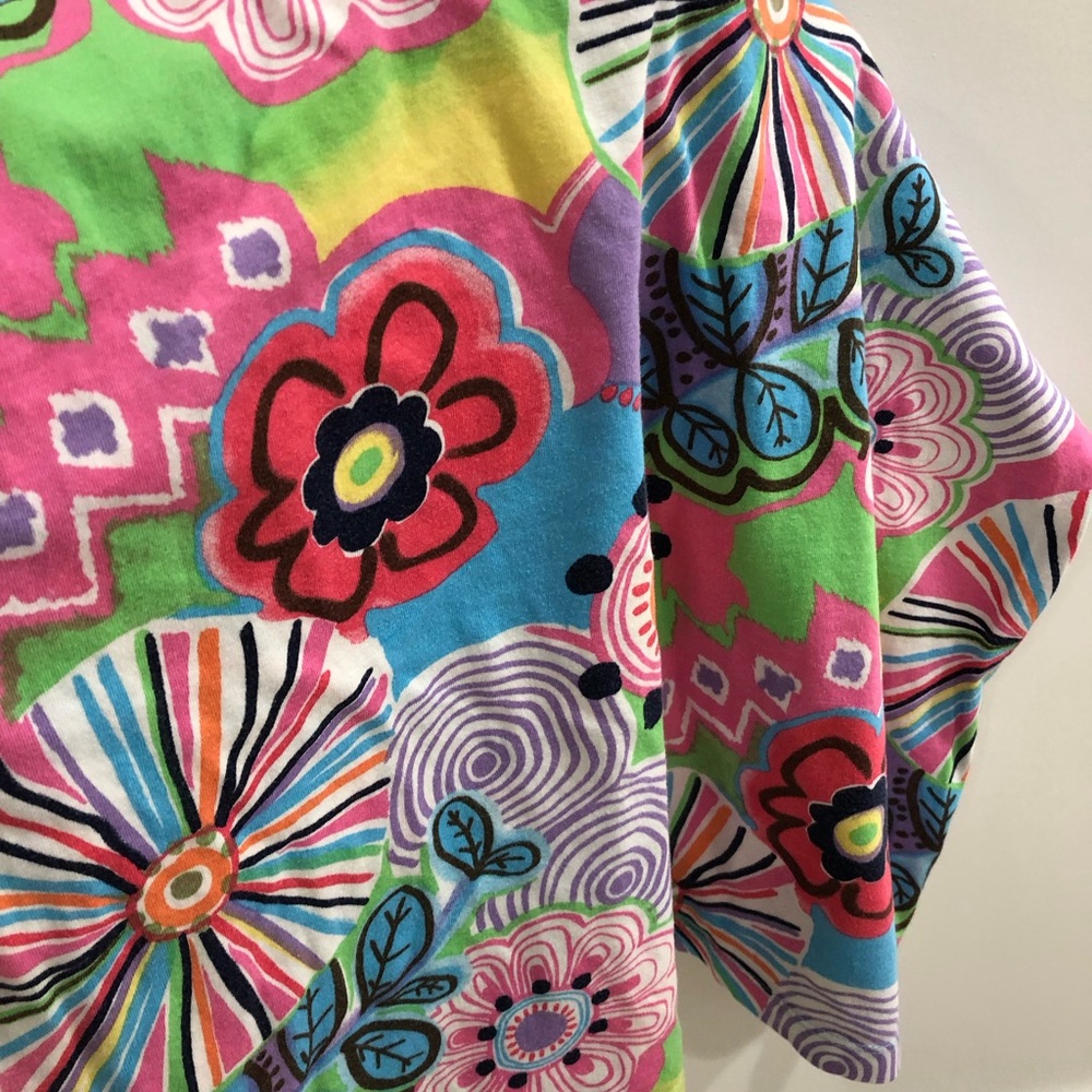 Hanna Andersson Girls 6-7 (120cm) Vibrant Multi-Colored Sleeveless Shift Dress - Picture 12 of 12